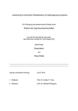 Autotuning for Automatic Parallelization on Heterogeneous Systems