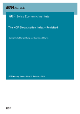 The KOF Globalisation Index – Revisited