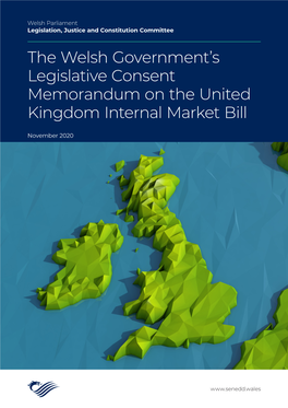 The Welsh Government's Legislative Consent Memorandum On