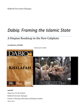 Dabiq: Framing the Islamic State