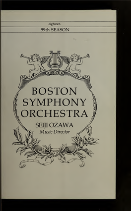 Boston Symphony Orchestra Concert Programs, Season 99, 1979-1980