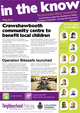Crawshawbooth Community Centre to Benefit Local Children