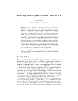 Optimally Sound Sigma Protocols Under DCRA