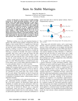 Seen As Stable Marriages