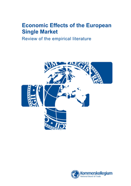 Economic Effects of the European Single Market Review of the Empirical Literature