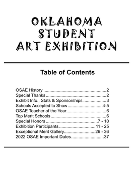 Oklahoma Student Art Exhibition