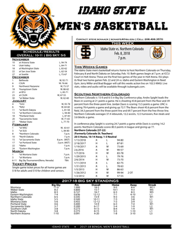 IDAHO STATE Men's Basketball