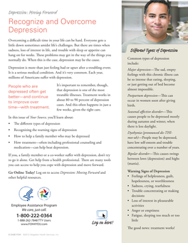 Moving Forward Recognize and Overcome Depression