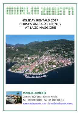 Holiday Rentals 2017 Houses and Apartments at Lago Maggiore