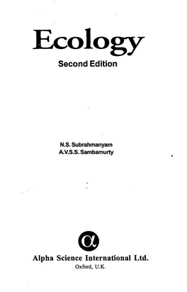 Ecology Second Edition
