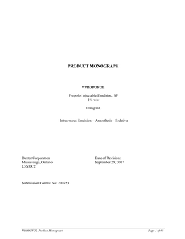 Product Monograph