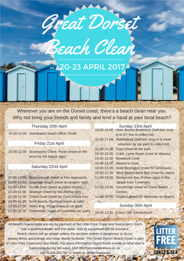 Great Dorset Beach Clean 2017