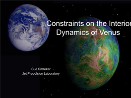 Constraints on the Interior Dynamics of Venus