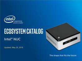 Intel® NUC Ecosystem Enabling Specification