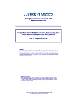 Justice in Mexico