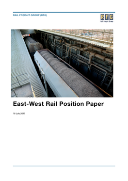 E-W Rail Position Paper