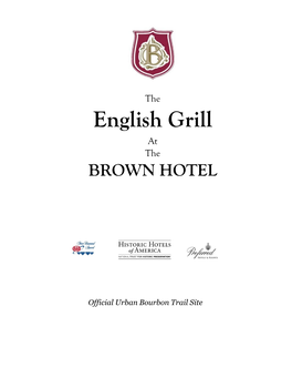 English Grill at the BROWN HOTEL
