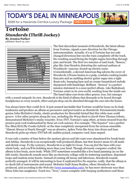 Dallas Tortoise - Dallas Observer 3/16/12 3:58 PM