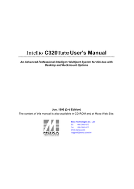Intellio C320turbo User's Manual