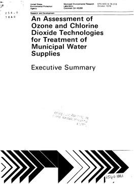 An Assessment of Ozone and Chlorine Dioxide Technologies for Treatment of Municipal Water Supplies