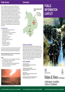 DTE Wales Public Information Leaflet
