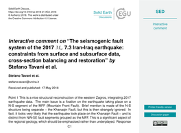 The Seismogenic Fault System of the 2017 Mw 7.3 Iran-Iraq Earthquake