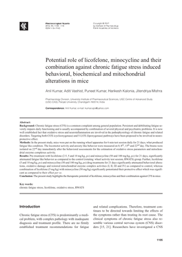 Potential Role of Licofelone, Minocycline and Their Combination