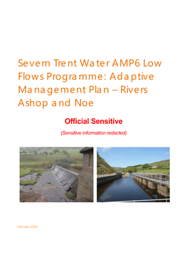 Adaptive Management Plan – Rivers Ashop and Noe