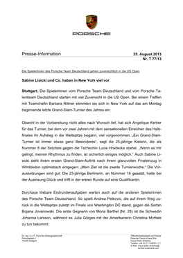 Presse-Information 25