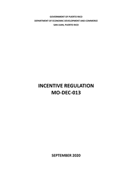 Incentive Regulation Code English AK