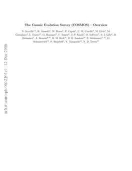 Arxiv:Astro-Ph/0612305V1 12 Dec 2006 Giavalisco .Scoville N