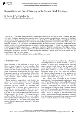 Superstitions and Price Clustering in the Taiwan Stock Exchange