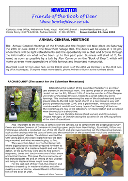 Friends June 2010 Newsletter