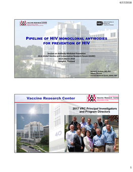 Vaccine Research Center, NIAID, NIH