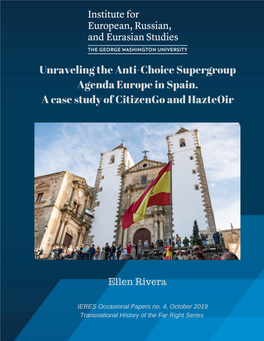 Unraveling the Anti-Choice Supergroup Agenda Europe in Spain