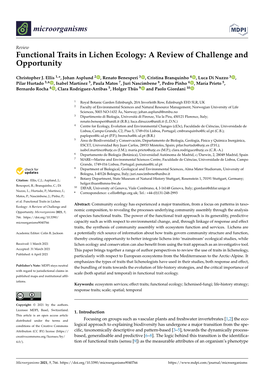 Functional Traits in Lichen Ecology: a Review of Challenge and Opportunity