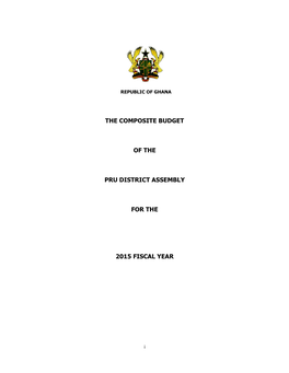 The Composite Budget of the Pru District Assembly for the 2015 Fiscal Year