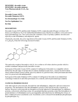 Desonide Cream, 0.05%Desonide Ointment, 0.05%