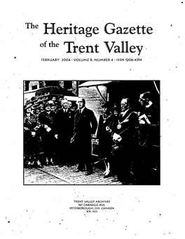 Heritage· Gazette ,, of the Trent Valley