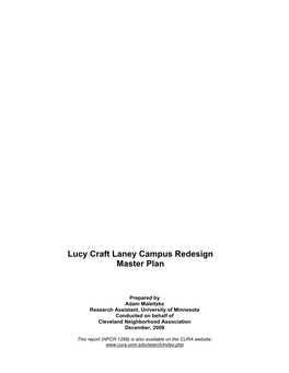 Lucy Craft Laney Campus Redesign Master Plan.Indd