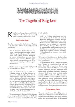 The Tragedie of King Lear