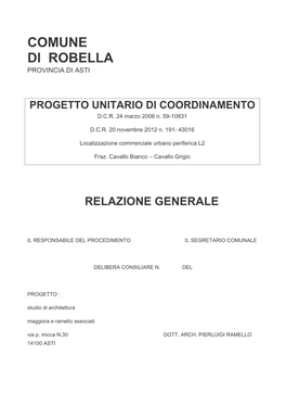 Relazione Generale