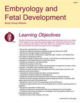 Embryology and Fetal Development 2016.Pages