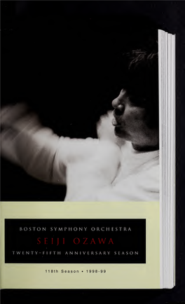 Boston Symphony Orchestra Concert Programs, Season 118, 1998-1999