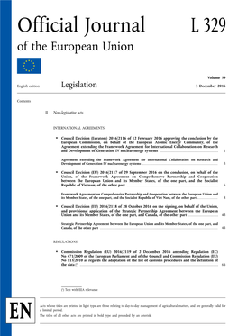 Official Journal L 329 of the European Union