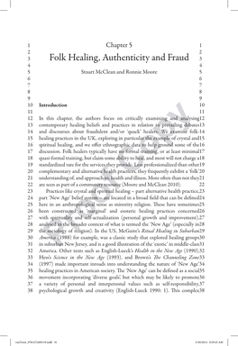 Folk Healing, Authenticity and Fraud