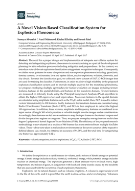 A Novel Vision-Based Classification System for Explosion Phenomena