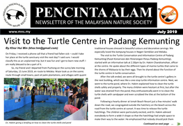 Pencinta Alam Newsletter of the Malaysian Nature Society