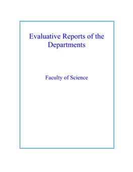 Evaluative Reports of the Departments