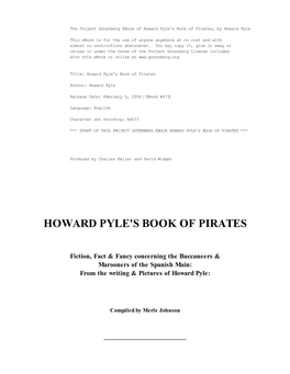 Howard Pyle's Book of Pirates, by Howard Pyle
